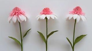 How To Make Echinacea Paper Flower / Paper Flower / Góc nhỏ Handmade