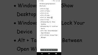 windows laptop keyboard shortcuts # computer # computer Gyan