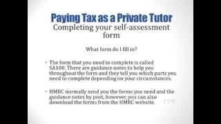 Paying Tax as a Private Tutor