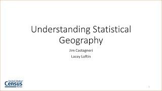 Understanding Statistical Geographies