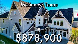 INSIDE NEW LUXURY MODERN FARMHOUSE STARTING AT $878,900 MCKINNEY, TEXAS! UNBELIEVABLE DESIGN!