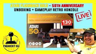 ATARI FLASHBACK GOLD - 50th Anniversary | Unboxing + Gameplay of the New Retro Console | CZ 1440p60