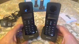 Cordless telephone PHILIPS B 196 DUO