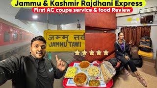 Luxurious Rajdhani Express First Ac Coupe Journey to Jammu & Kashmir || Extreme Fog Train Journey