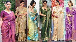 Latest Kanjivaram saree collection//Traditional Kanjivaram saree designs//Kanjivaram bridal sarees