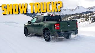 Is the New 2025 Ford Maverick Hybrid AWD Any Good in the Snow?