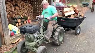 Modified Bolens 600 Hauling Wood