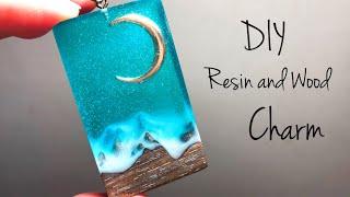 DIY | Making a Resin and Wood Charm / Part 1: Winter Night Mountain