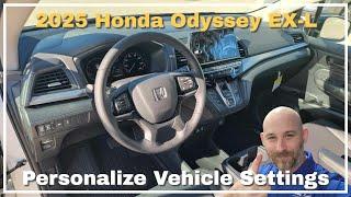 2025 Honda Odyssey EX-L Vehicle Settings