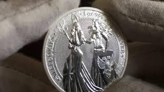 2019 Britannia Germania 1 oz Silver Bullion Coin