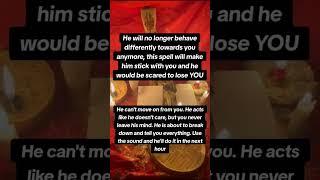 He will no longer behave differently towards you anymore #shorts #tarot #usa #video #youtube #fyp