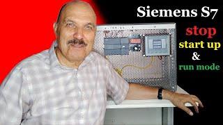 SIEMENS S7 stop start up and run mode - siemens s7 simple input output wiring