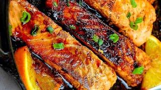 Honey orange salmon fillets recipe