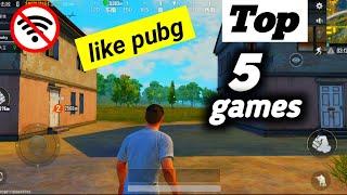 5 new offline games like pubg mobile 2021 | Top 5 offline battle royale games 2021