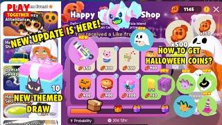 NEW UPDATE IS HERE! HOW TO GET HALLOWEEN COINS? NEW GHOST CANDY DRAW #playtogether #haegin