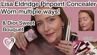 New Lisa Eldridge Pinpoint Concealer & Buffing Brush,  Dior Sweet Bouquet, Glossier Black Cherry 