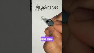 # PRANKRISNO name logo # Design # Next name #shorts # By Rajbir