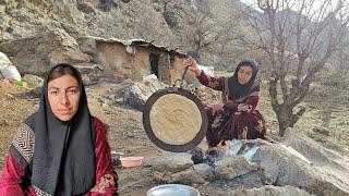 Khadija bathed Najla and brought sand and sprinkled it inside the hut to keep out the dust.