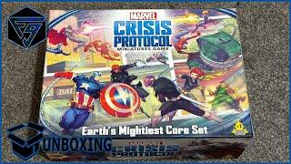 Unboxing Marvel Crisis Protocol Earth's Mightiest Core Set