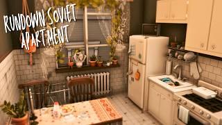 Rundown (but cozy) Soviet Style Apartment || Sims 4 Speed Build || CC List