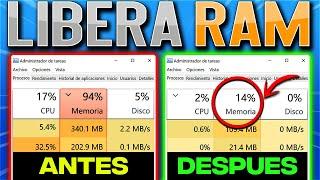 Como LIBERAR MEMORIA RAM en Windows 10 / 11 (+FPS)