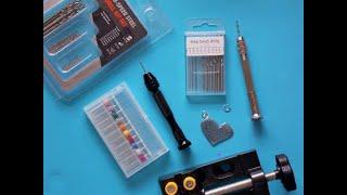 How to use a hand drill for resin crafting / mini desk clamp / micro drill bits