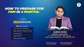 [Live] How to prepare for FRM in 4 months With Ganesh Nayak | Fintelligents