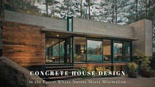 Concrete House Design in the Forest Where Nature Meets Minimalism