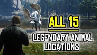 All 15 Legendary Animal Locations - Red Dead Redemption 2 #reddeadredemption #rdr2 #arthurmorgan