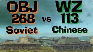 WOT Blitz Face Off || Object 268 vs WZ-113G FT