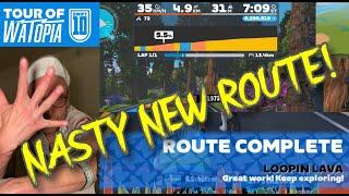 New ZWIFT Loopin Lava map is nasty!