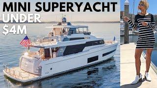 $3,800,000 HORIZON V68 Mini SUPERYACHT detailed WALKTHROUGH with SPECS / NAUTI Giveaway & Outtakes