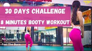 Booty Workout For BEGINNERS | 8 Minutes Booty Workout | 30 Days Challenge 