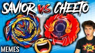 Beyblade Memes  Savior Valkyrie vs Cheeto | Funny Beyblade Burst Tournament