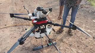 Latest Agricultural Petrol Drone Sprayer | Low Cost Petrol Drone