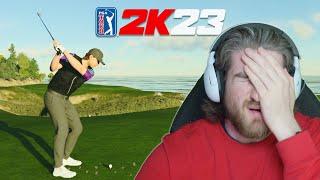 THIS COURSE WAS INSANE IN HIGH WINDS - TGC Tours Platinum (PGA TOUR 2K23)