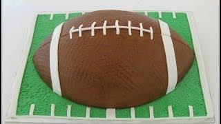 Football Cake: Buttercream and Fondant