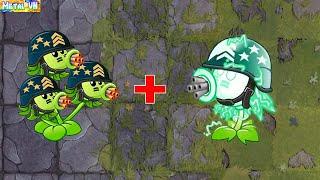 挽植物大戰僵尸2 | New Super Plants Max Level Power Up [ Three Gatling vs Electric Mega Gatling ]