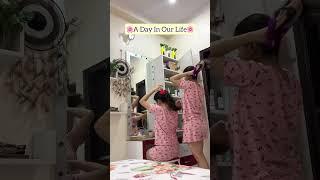 A day in our life| The Twin Sisters 2.0| #youtubeshorts #twins #siblings #twinsisters