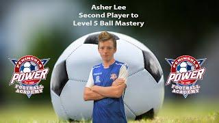 Peninsula Power Football Academy - Asher Lee completed Level 4 Ball Mastery