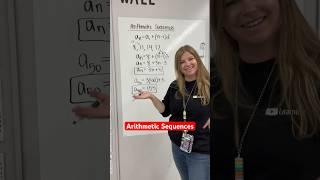 Arithmetic sequences! #math #iteachalgebra #mathematics #algebra #teacher