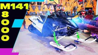 BACKCOUNTRY BOMBER | Short Track Mountain Snowmobile Build - SKID FRAME REMOUNT