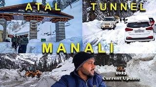 Manali Snowfall 2023 | Manali Atal Tunnel Snowfall | Manali To Sissu 2023  | Manali Today Weather