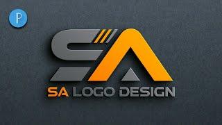 SA logo design | pixellab logo design | pixellab editing | professional logo tutorial | SA logo