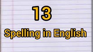 13 Spelling in English||How to Write 13 in Words?||13 Number Name||Spelling of 13