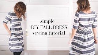 Simple DIY fall dress | Collaboration with the DIY Mommy