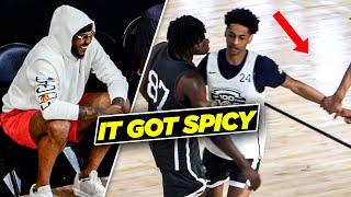 Kiyan Anthony & Tahj Ariza CLASH At NBPA Top100 Camp! | The Trash Talk Got Spicy!