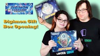 *WE FOUND DIGIMON CARDS!!* Opening the Digimon TCG Gift Box!!!!