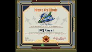 1945 Air Force Tejas Typhoon Master Certificate