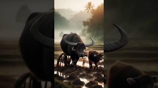 bhains ki lagatar mehnat AI generate video #shortsfeed #motivation #cow #dilchasp #sadanimalfacts